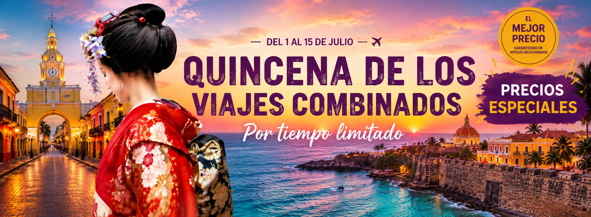 quincena viajes combinados julio