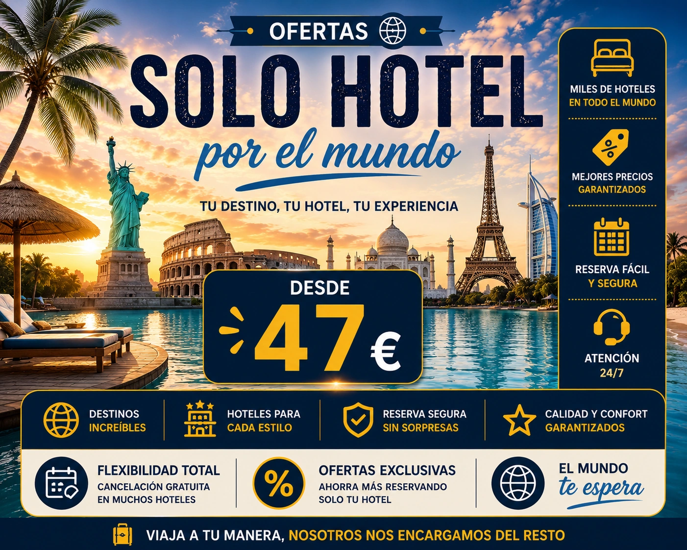 ofertas solo hotel desde 47