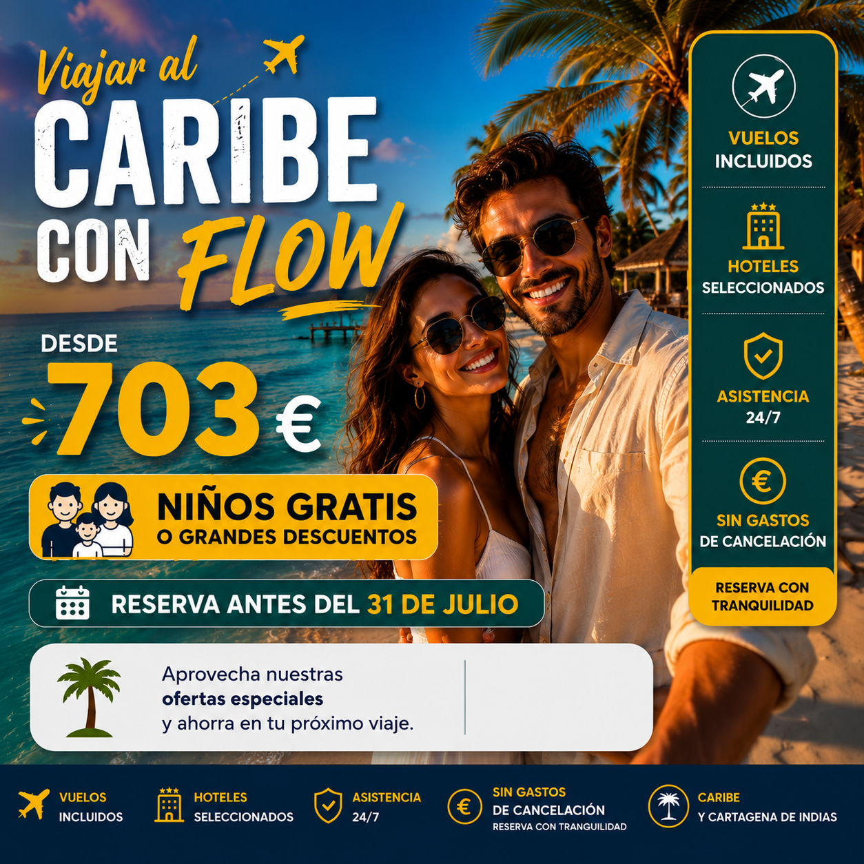 Viajar al Caribe con Flow WEBP Lossless maxima definicion